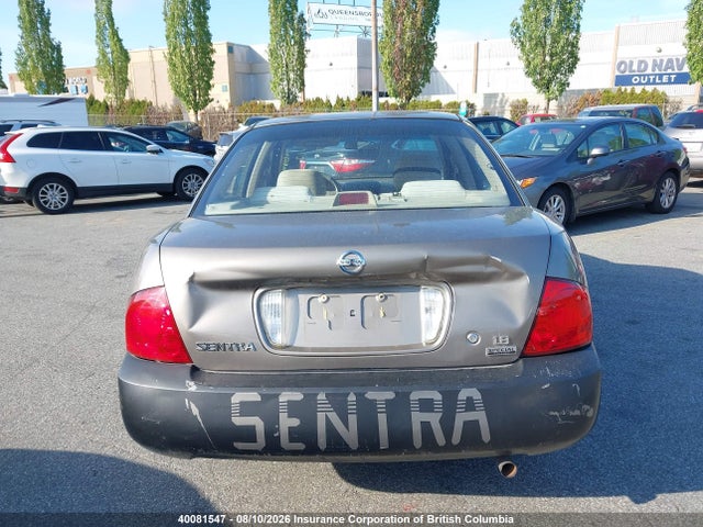 40081547 :رقم المزاد ، 3N1CB51D65L517855 vin ، 2005 Nissan Sentra 1.8/1.8s مزاد بيع