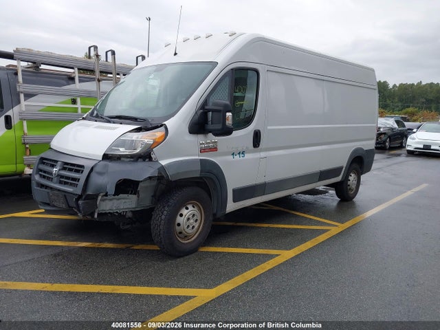 40081556 :رقم المزاد ، 3C6TRVDGXGE113809 vin ، 2016 Ram Promaster 2500 2500 High مزاد بيع