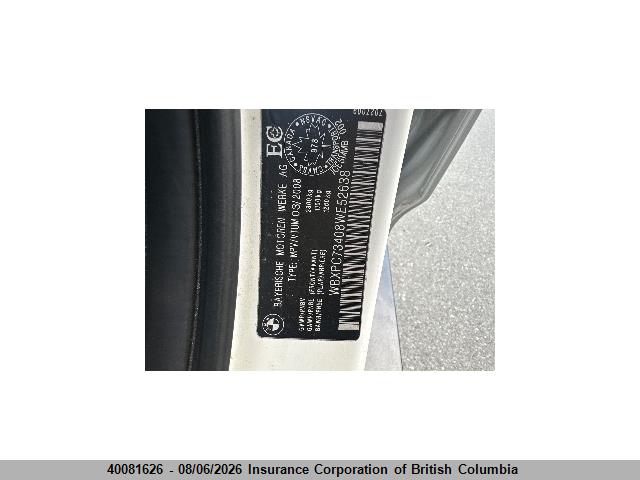 40081626 :رقم المزاد ، WBXPC73408WE52638 vin ، 2008 Bmw X3 مزاد بيع