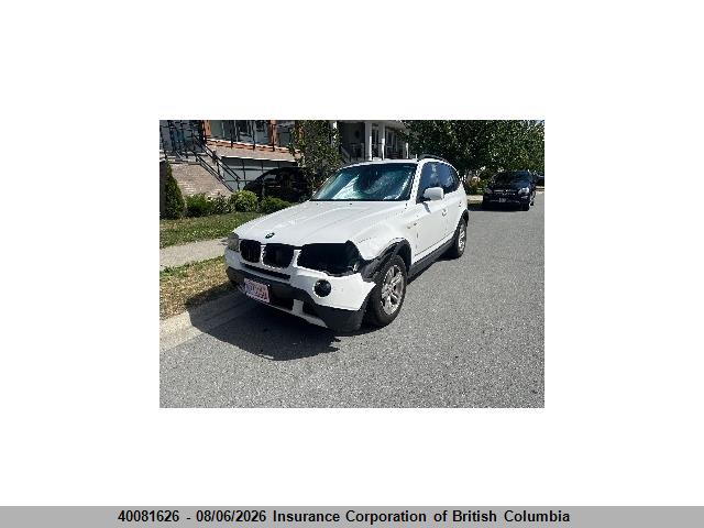 40081626 :رقم المزاد ، WBXPC73408WE52638 vin ، 2008 Bmw X3 مزاد بيع