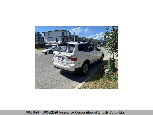40081626 :رقم المزاد ، WBXPC73408WE52638 vin ، 2008 Bmw X3 مزاد بيع