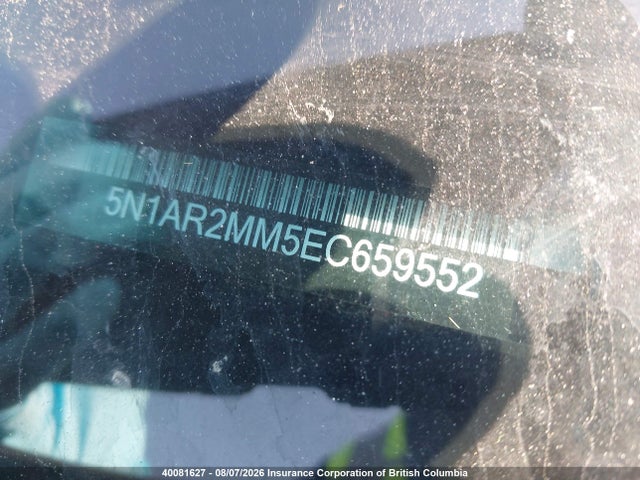 Auction sale of the 2014 Nissan Pathfinder S/sv/sl/platinum, vin: 5N1AR2MM5EC659552, lot number: 40081627