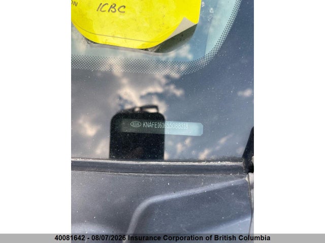 Продажа на аукционе авто 2005 Kia Spectra5, vin: KNAFE161655088318, номер лота: 40081642