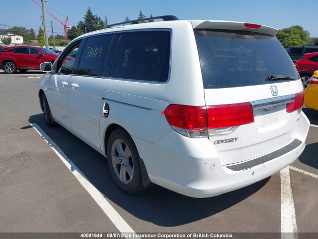 Продажа на аукционе авто 2010 Honda Odyssey Touring, vin: 5FNRL3H82AB508337, номер лота: 40081649