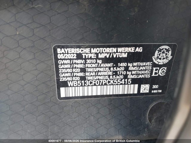 BMW Ix 2023 WB513CF07PCK55415 Image 9