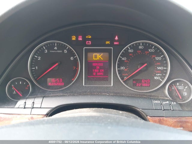 Auction sale of the 2004 Audi A4, vin: WAUVT68E24A052677, lot number: 40081702