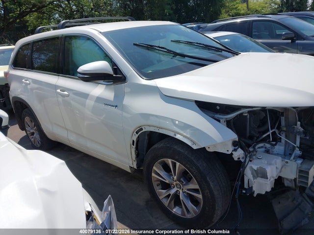 5TDBCRFH8GS017105 Toyota Highlander Hybrid Hybrid