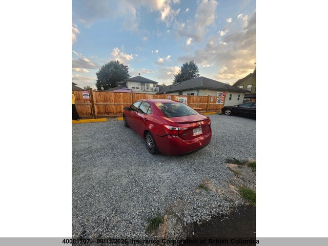 Auction sale of the 2017 Toyota Corolla Le, vin: 2T1BURHE4HC854007, lot number: 40081707