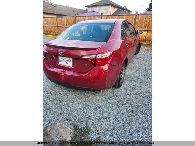 Auction sale of the 2017 Toyota Corolla Le, vin: 2T1BURHE4HC854007, lot number: 40081707