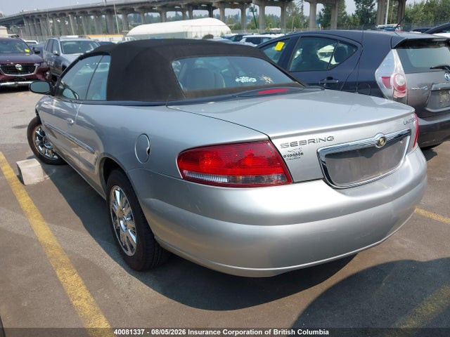 Продажа на аукционе авто 2006 Chrysler Sebring Limited, vin: 1C3EL65R36N282061, номер лота: 40081337