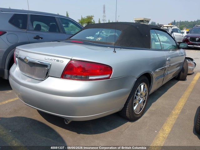 Продажа на аукционе авто 2006 Chrysler Sebring Limited, vin: 1C3EL65R36N282061, номер лота: 40081337