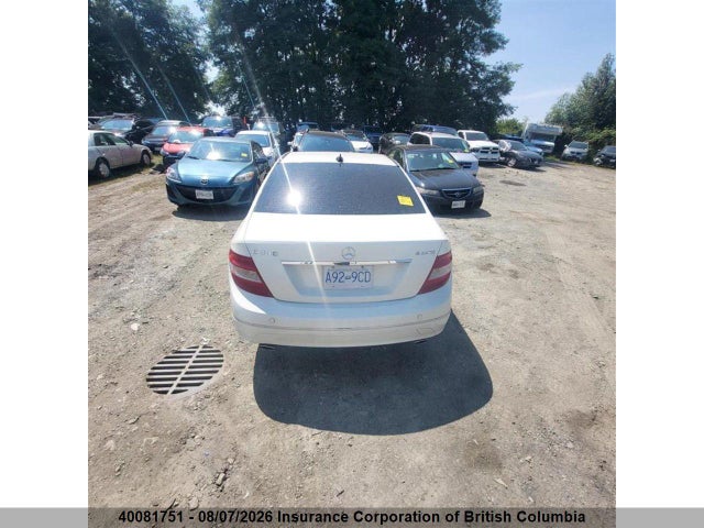 Auction sale of the 2009 Mercedes-benz C 300 4mati, vin: WDDGF81X49F223391, lot number: 40081751