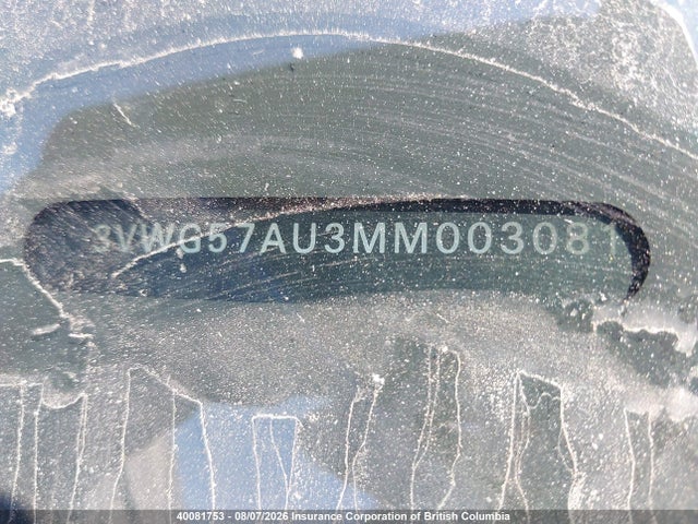 2021 Volkswagen Golf მანქანა იყიდება აუქციონზე, vin: 3VWG57AU3MM003081, აუქციონის ნომერი: 40081753