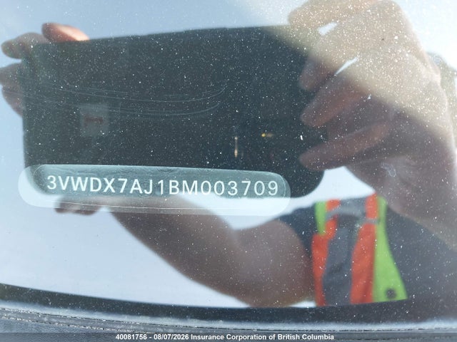 Aukcja sprzedaży 2011 Volkswagen Jetta, vin: 3VWDX7AJ1BM003709, numer aukcji: 40081756