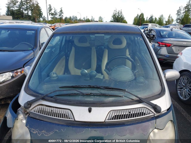 Aukcja sprzedaży 2006 Smart Fortwo Passion/pulse/pure, vin: WMEAJ00F66J275303, numer aukcji: 40081772
