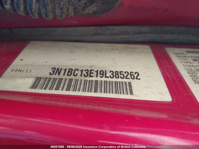 Продажа на аукционе авто 2009 Nissan Versa S/sl, vin: 3N1BC13E19L385262, номер лота: 40081066