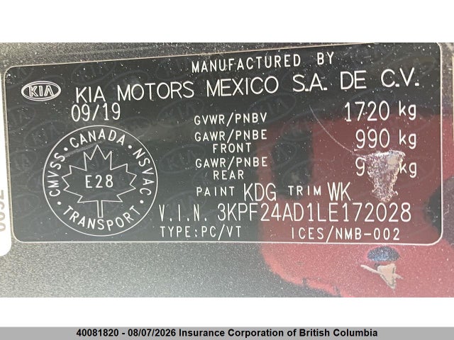 KIA Forte 2020 3KPF24AD1LE172028 Image 22
