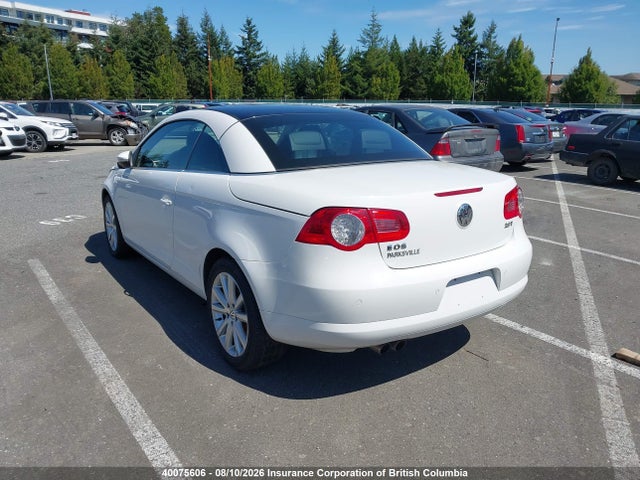 2011 Volkswagen Eos Komfort მანქანა იყიდება აუქციონზე, vin: WVWBD7AHXBV005285, აუქციონის ნომერი: 40075606