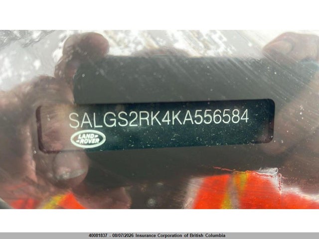 Продаж на аукціоні авто 2019 Land Rover Range Rover Hse, vin: SALGS2RK4KA556584, номер лоту: 40081837