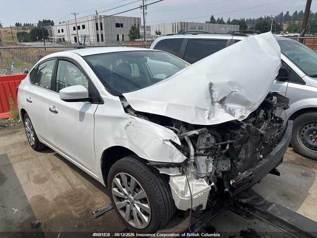 2017 Nissan Sentra S/sv/sr/sl მანქანა იყიდება აუქციონზე, vin: 3N1AB7AP1HL687624, აუქციონის ნომერი: 40081838