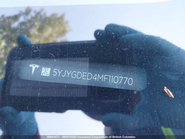 Tesla Model Y 2021 5YJYGDED4MF110770 Image 20