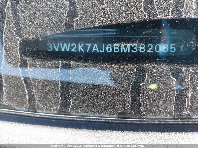 Продажа на аукционе авто 2011 Volkswagen Jetta, vin: 3VW2K7AJ6BM382065, номер лота: 40081874