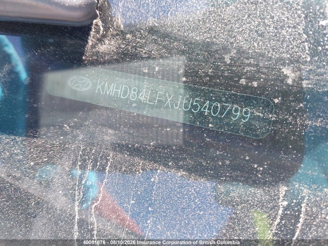 Aukcja sprzedaży 2018 Hyundai Elantra Gl, vin: KMHD84LFXJU540799, numer aukcji: 40081876
