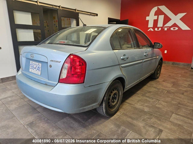 Aukcja sprzedaży 2007 Hyundai Accent Gls, vin: KMHCN45C67U125589, numer aukcji: 40081890