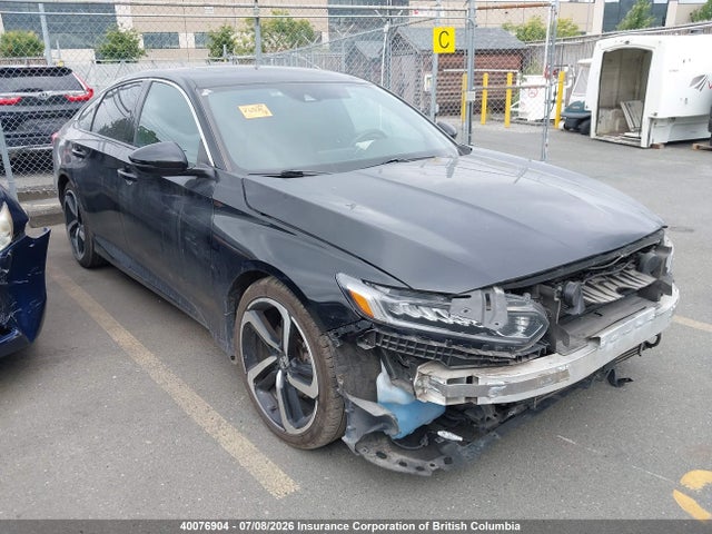 Auction sale of the 2018 Honda Accord Sport, vin: 1HGCV1F31JA808344, lot number: 40076904