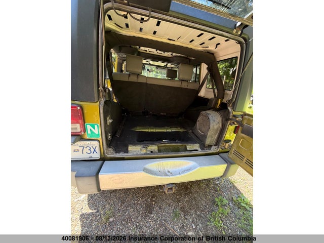 Продажа на аукционе авто 2008 Jeep Wrangler Unlimited Sahara, vin: 1J4GA59188L633712, номер лота: 40081906