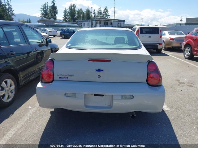 Продаж на аукціоні авто 2004 Chevrolet Monte Carlo Ls, vin: 2G1WW12E349388126, номер лоту: 40079534