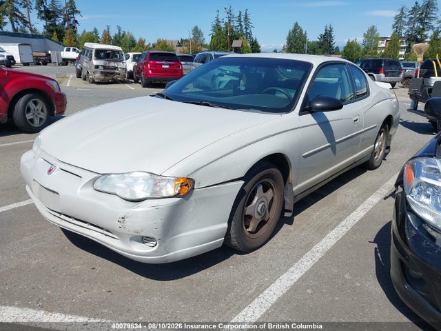 Продаж на аукціоні авто 2004 Chevrolet Monte Carlo Ls, vin: 2G1WW12E349388126, номер лоту: 40079534