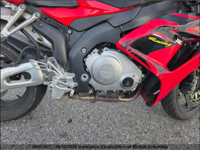 40081927 :رقم المزاد ، JH2SC57276M200483 vin ، 2006 Honda Cbr1000 Rr مزاد بيع