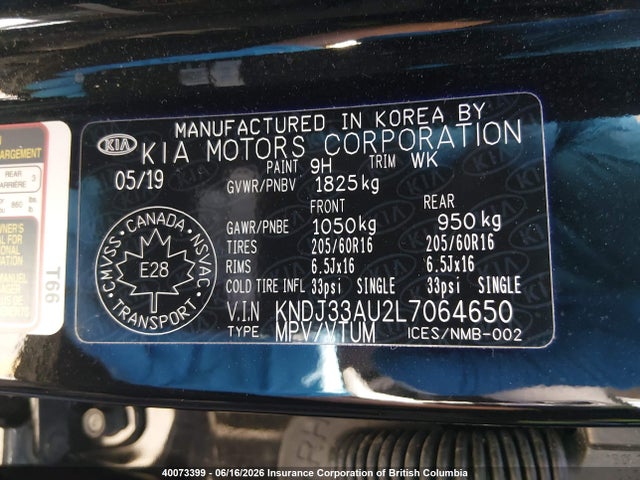 Auction sale of the 2020 Kia Soul Ex, vin: KNDJ33AU2L7064650, lot number: 40073399