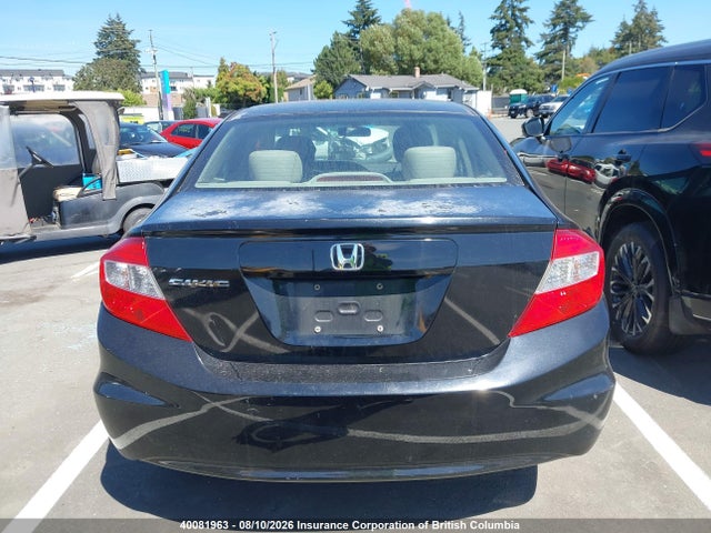 40081963 :رقم المزاد ، 2HGFB2F54CH038853 vin ، 2012 Honda Civic مزاد بيع