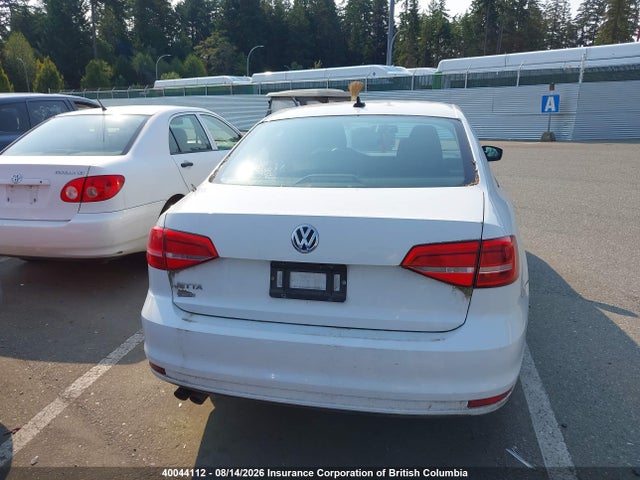 2015 Volkswagen Jetta S მანქანა იყიდება აუქციონზე, vin: 3VW2K7AJ0FM336091, აუქციონის ნომერი: 40044112