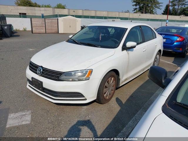 2015 Volkswagen Jetta S მანქანა იყიდება აუქციონზე, vin: 3VW2K7AJ0FM336091, აუქციონის ნომერი: 40044112