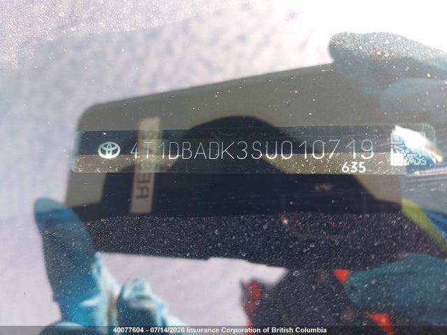 Продаж на аукціоні авто 2025 Toyota Camry Xse/xle/le/se, vin: 4T1DBADK3SU010719, номер лоту: 40077604