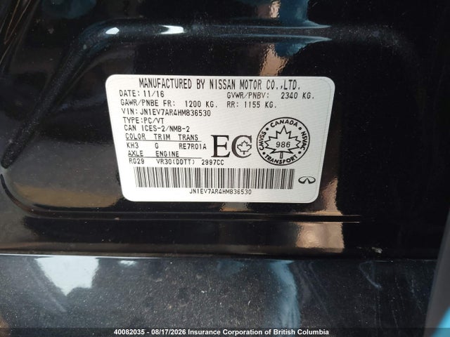 JN1EV7AR4HM836530 Infiniti Q50 3.0t