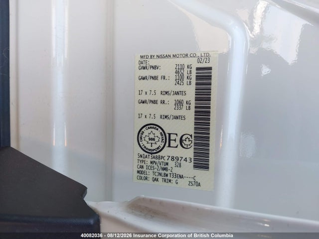 Nissan Rogue 2023 5N1AT3AB8PC789743 Image 9