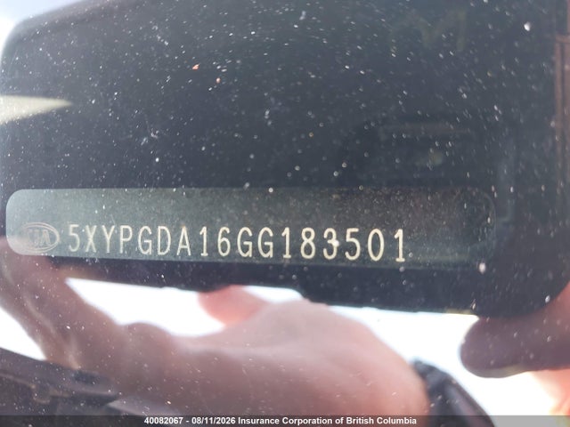 Продаж на аукціоні авто 2016 Kia Sorento 2.0l Ex/2.0l Lx+, vin: 5XYPGDA16GG183501, номер лоту: 40082067