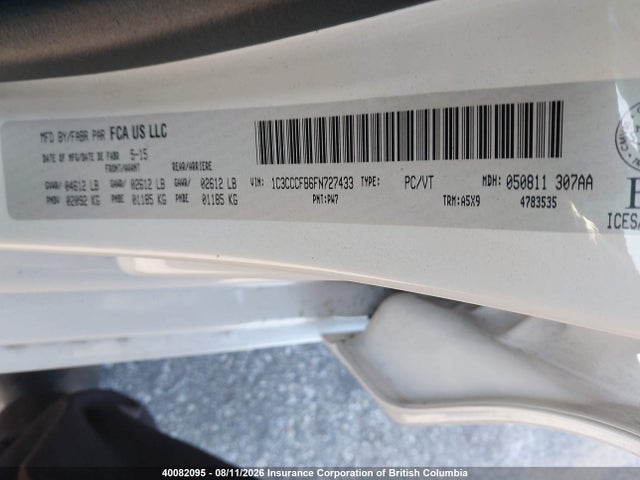 Chrysler 200 2015 1C3CCCFB6FN727433 Image 9