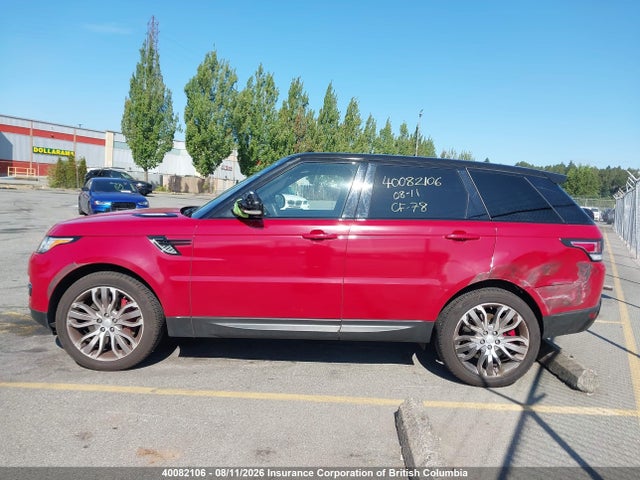 Auction sale of the 2016 Land Rover Range Rover Sport V8 Supercharged, vin: SALWR2EF5GA110712, lot number: 40082106