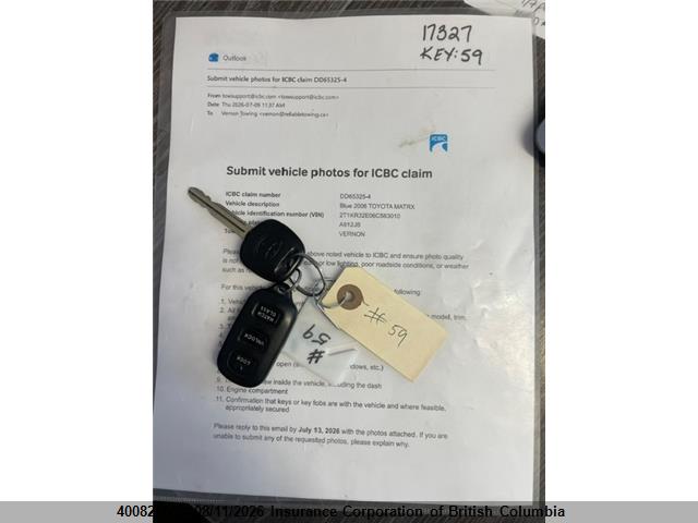 Продаж на аукціоні авто 2006 Toyota Matrix Xr/xrs, vin: 2T1KR32E06C563010, номер лоту: 40082150