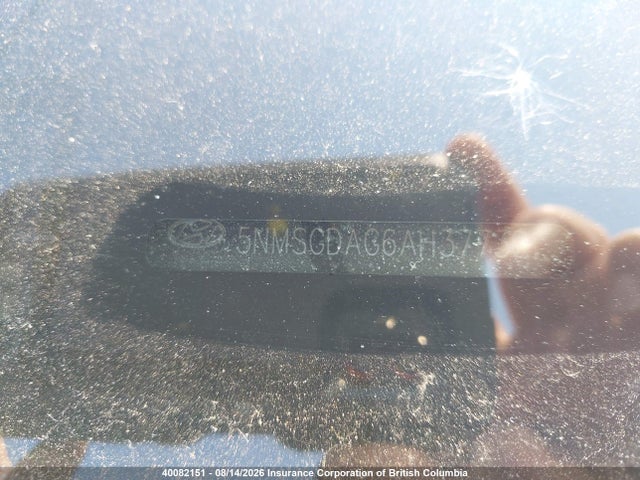 40082151 :رقم المزاد ، 5NMSGDAG6AH377361 vin ، 2010 Hyundai Santa Fe Gls مزاد بيع