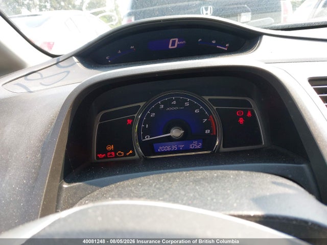 40081248 :رقم المزاد ، 2HHFD55518H200888 vin ، 2008 Acura Csx مزاد بيع