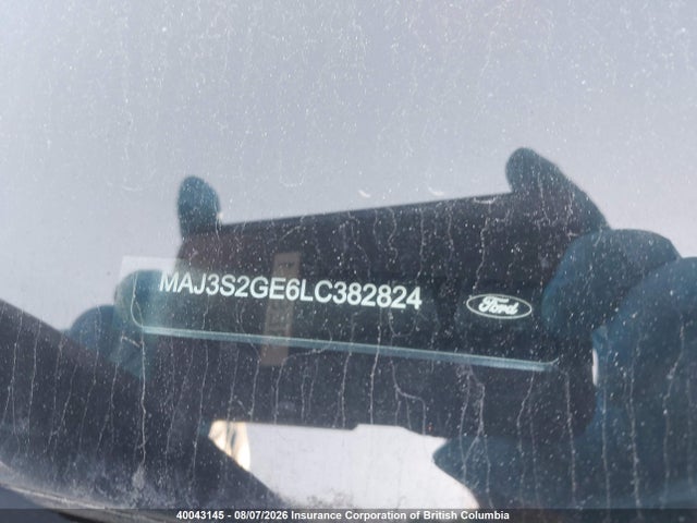 40043145 :رقم المزاد ، MAJ3S2GE6LC382824 vin ، 2020 Ford Ecosport Se مزاد بيع