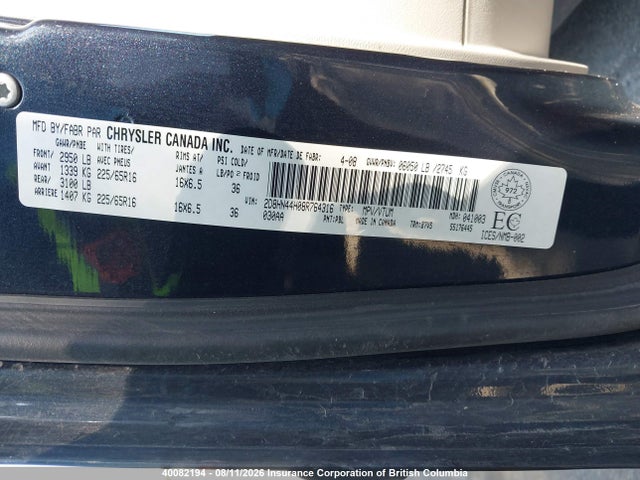 Продажа на аукционе авто 2008 Dodge Grand Caravan Se, vin: 2D8HN44H08R764316, номер лота: 40082194