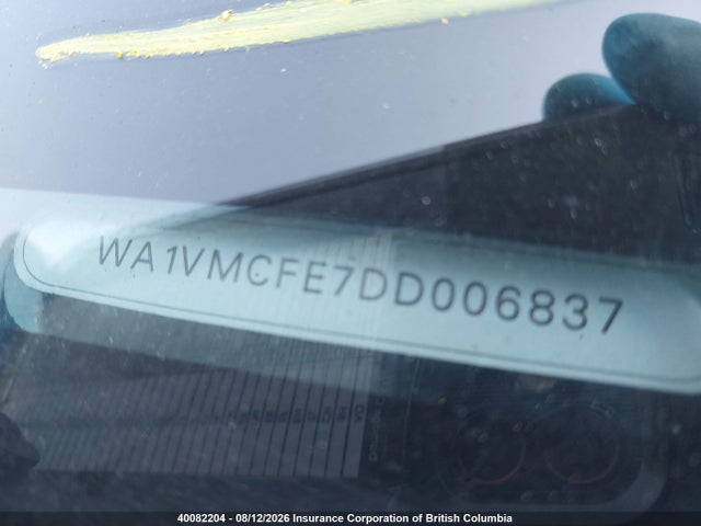 40082204 :رقم المزاد ، WA1VMCFE7DD006837 vin ، 2013 Audi Q7 مزاد بيع
