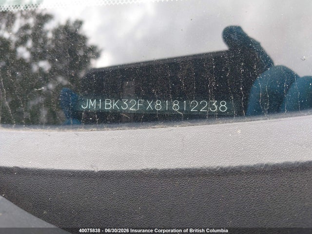 Aukcja sprzedaży 2008 Mazda 3 I, vin: JM1BK32FX81812238, numer aukcji: 40075838